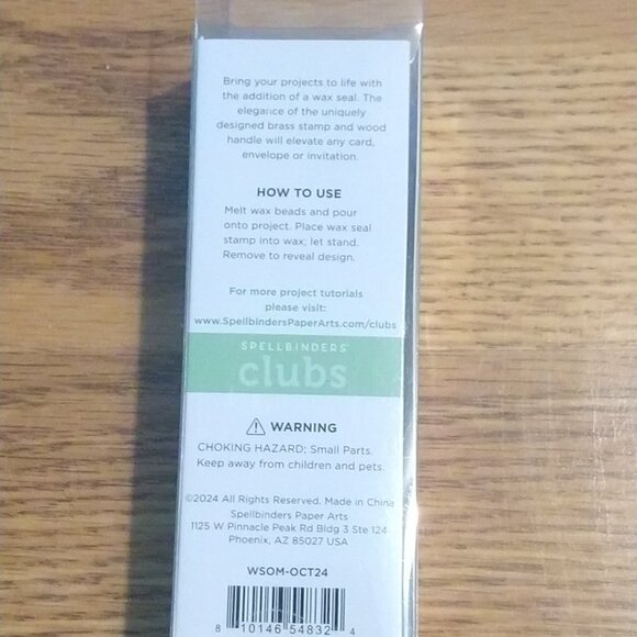 Spellbinders Wax Seal Stamp & a bag of wax - Most Wonderful Time of the Year - Picture 2 of 4